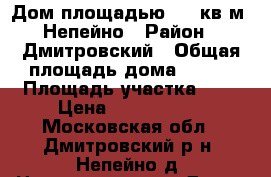 Дом площадью 100 кв.м, Непейно › Район ­ Дмитровский › Общая площадь дома ­ 100 › Площадь участка ­ 6 › Цена ­ 3 000 000 - Московская обл., Дмитровский р-н, Непейно д. Недвижимость » Дома, коттеджи, дачи продажа   